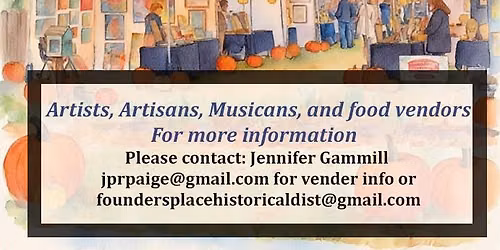 Founders\u2019 Place Fall Art Fest