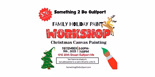 Family & Friends Holiday Paint (for a group of 4)