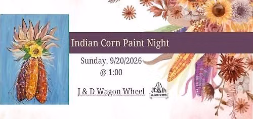 Indian Corn Paint Party