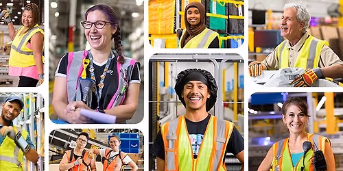 Amazon at the 'MiWorks Fall into a New Job' Career Fair