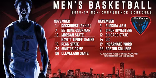 Morgan State Bears at DePaul Blue Demons Mens Basketball