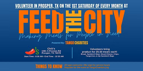 Feed The City Prosper: Making Meals for People In Need