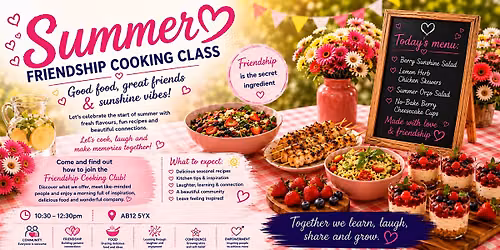 Summer Friendship Cooking Class - with Thermomix - (Aberdeenshire AB12 5YX)