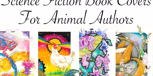Science Fiction Book Covers For Animal Authors by Sam McFarland