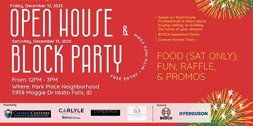 Open House Block Party Inside Park Place Neighborhood Idaho Falls