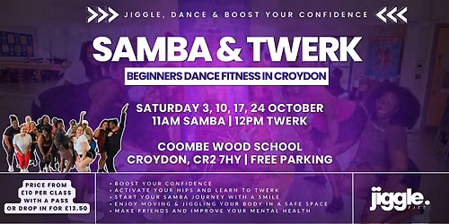 October Samba & Twerk: Dance Fitness Classes  in Croydon
