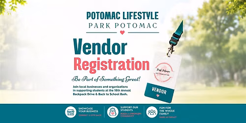Vendor & Sponsorship Registration: 18th Park Potomac Back to School Drive