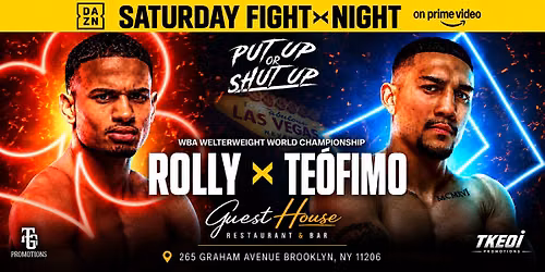 Teofimo Vs Rolly Boxing Viewing Match Night