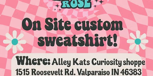 Come make a custom sweatshirt!