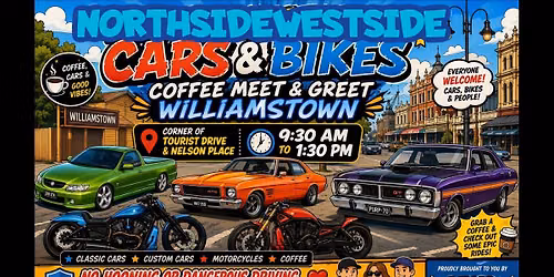 NorthsideWeside Cars&Bikes Caffee meet&Greet Williamstown 