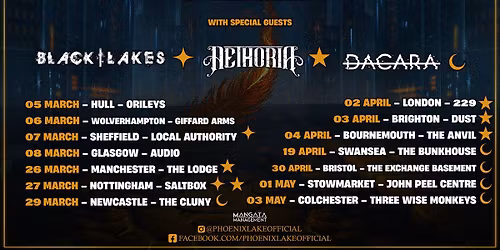 Phoenix Lake UK tour.