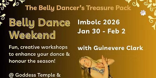 Glastonbury Belly Dance Weekend - Imbolc 2026 with Guinevere