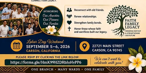 Compton Samoan Branch 60th Anniversary Reunion (1966\u20132026) 