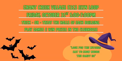 Grant Creek Village Halloween Spook-tacular