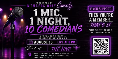 SPEAKEASY STAND UP LIVE @ THE HIVE!!!