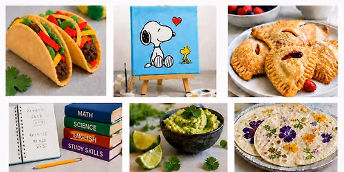 Thursday Class - Culinary Canvas Garden Focaccia Bread Art (Fermentation & Gluten) mixed ages