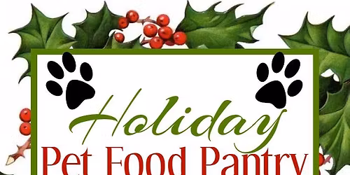 Holiday Pet Food Pantry