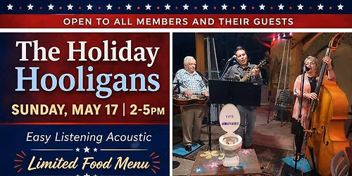 Live Music with The Holiday Hooligans. 