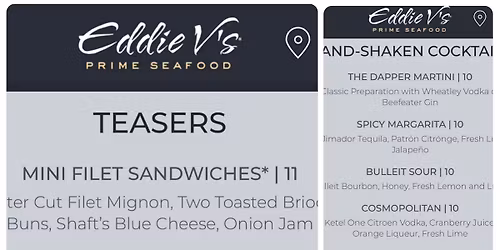 Happy hour at Eddie V\u2018s Boca Raton