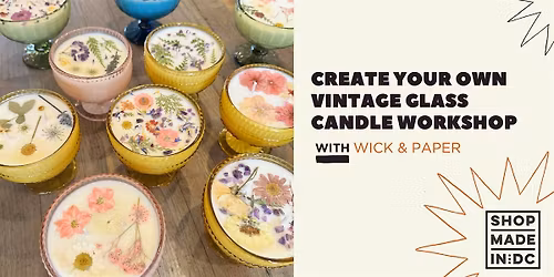 Create Your Own Vintage Glass Candle with Wick & Paper