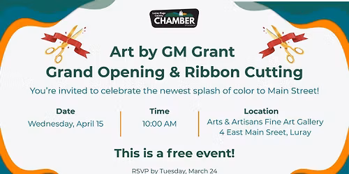 Art by GM Grant Grand Opening and Ribbon Cutting 