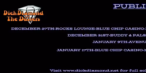 Dick Diamond at the Rocks Lounge at the Blue Chip Casino