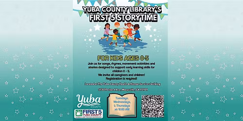 Yuba County Library's First Five Storytime at Health and Human Services