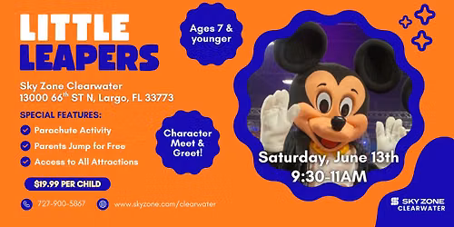 \ud83d\udc2d\u2728 Little Leapers | Saturday, June 13th