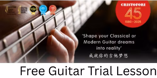 FREE Guitar Trial Lesson @ Cristofori Hougang