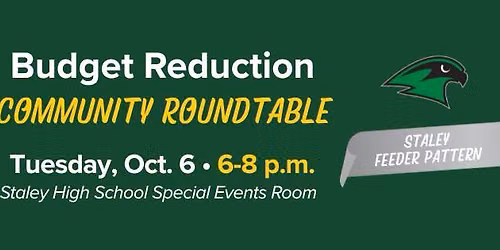 Budget Reduction Community Roundtable - Staley Feeder Pattern