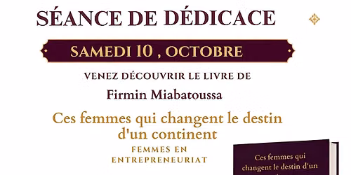 S\u00e9ance d\u00e9dicace \u2013 Firmin Miabatoussa