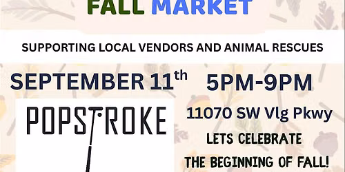 Fur Ever Friends Fall Market