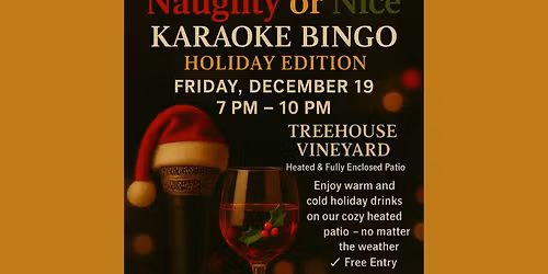 Naughty or Nice Karaoke Bingo Night