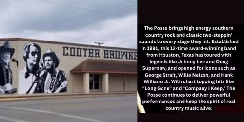 Cooter Browns - Presents - THE POSSE BAND - TX HALL OF FAME