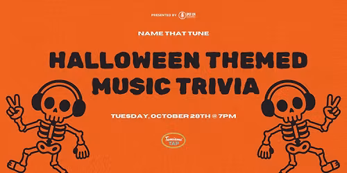 \ud83c\udf83 HALLOWEEN \ud83c\udf83 Music Trivia @ Tamiami Tap