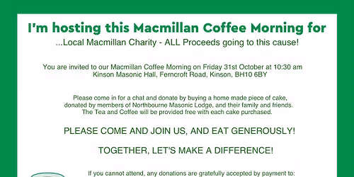 MacMillan Coffee Morning