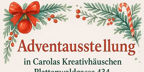 Adventausstellung in Carolas Kreativh\u00e4uschen