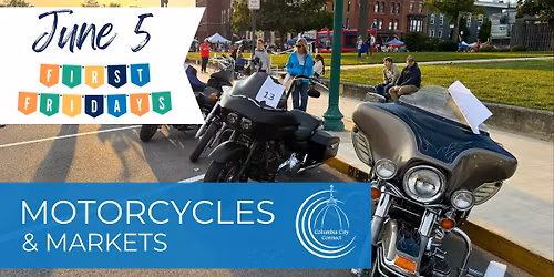 Columbia City Connect's First Fridays - Motorcycles & Markets with The Wailhounds