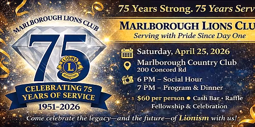 Marlborough Lions 75th Anniversary 