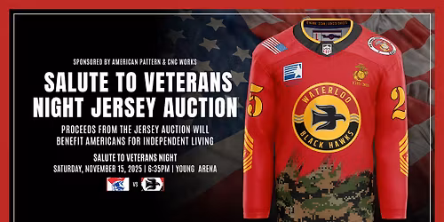 Des Moines vs. Waterloo - Salute to Veterans Night