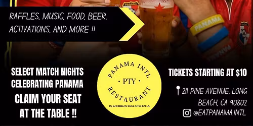 The Global Table: A World Cup Fan Experience (Select Panama Match Dates)