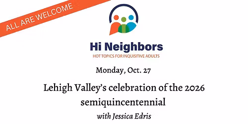Hi Neighbors Speakers Program - Oct. 27