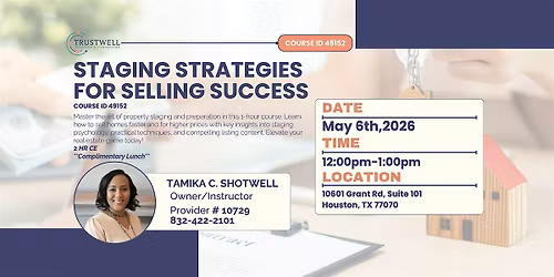Staging Strategies for Selling Success