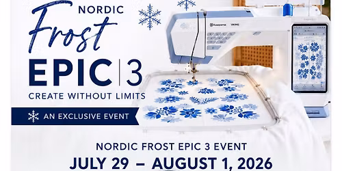 Husqvarna Viking Designer Epic 3 Nordic Frost 