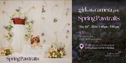 Spring Pawtraits at Wellington Hospital Vet