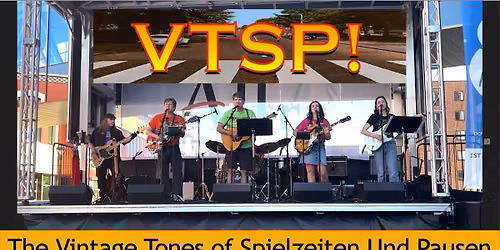 Vintage Tones of Spielzeiten Und Pausen perform at 11@7 Concert Series in Central Park Owatonna MN