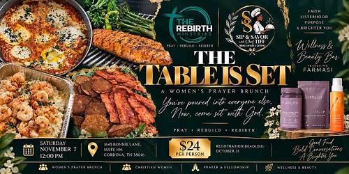 The Table Is Set: A Women\u2019s Prayer Brunch