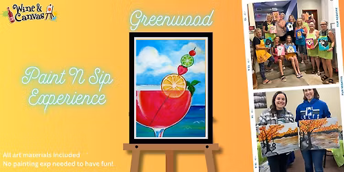 Greenwood Paint and Sip \u2013 Margarita on the beach
