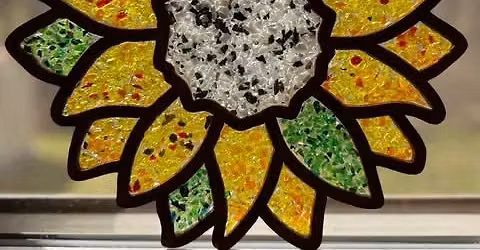 Faux Stain Glass Resin Art $45