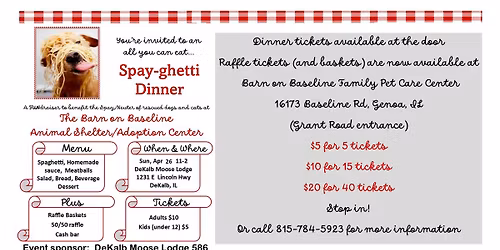 Bob's Spayghetti Dinner